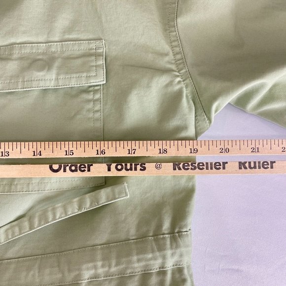 Universal Thread Womens Jacket XS Utility Long Green Button Up Front Pockets New - Picture 9 of 12